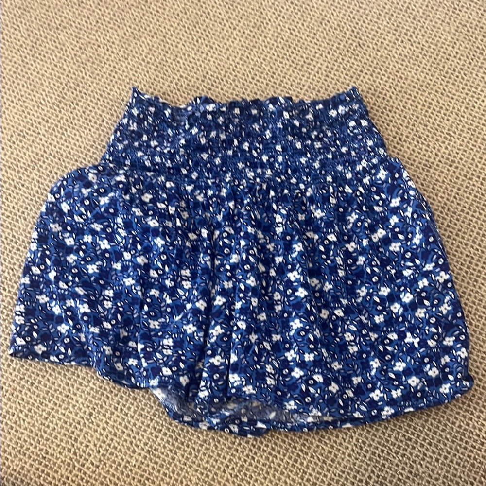 Blue Floral Women's Skirt